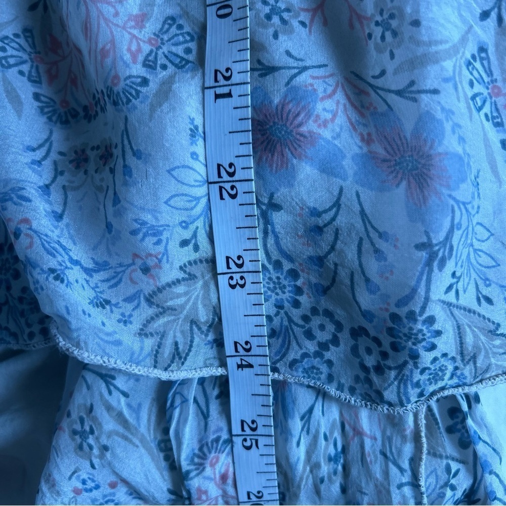 Womens Elena Baldi Large Floral Sleeveless Top 100% Silk - Picture 7 of 8